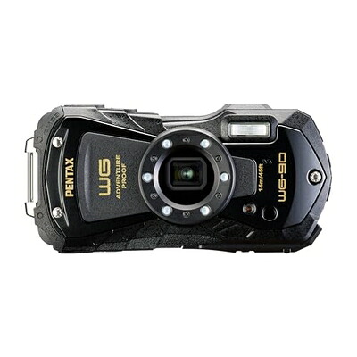 【中古】 PENTAX WG-90 ブラック 本格防水デジタルカメラ 14m防水 (連続2時間) 1.6m耐衝撃 防塵 -10℃耐寒 アウトドアで活躍するタフネスボディ CALSモード搭載で 現場記録など幅広いビジネスシーンで活躍|ベアホームズ