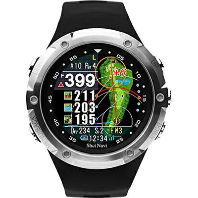 【中古】 Shot Navi W1 Evolve(ショットナビ) 黒いこと×しろがね色 GPSゴルフナビ ゴルフ不一致計 引きくらべる受け入れる差しゆるす 高低差 フェアウェイナビ グリーンビュー 外国で教科課程相応う