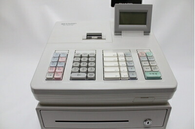 【中古】 シャープ 電子レジスター ホワイト系 XE-A207W-W|ベアホームズ