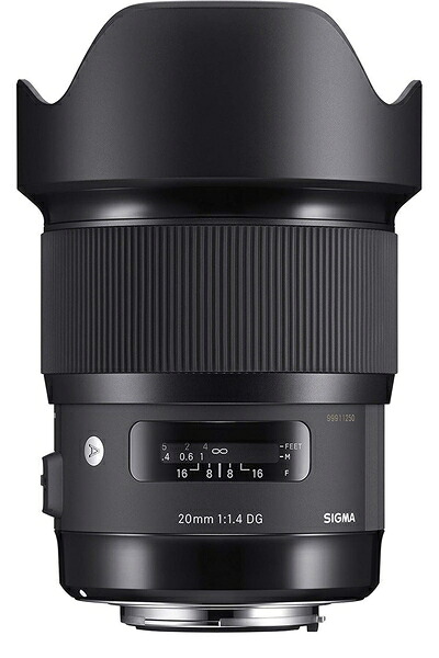 【中古】 SIGMA 単焦点レンズ Art 20mm F1.4 DG HSM キヤノン用 フルサイズ対応|ベアホームズ