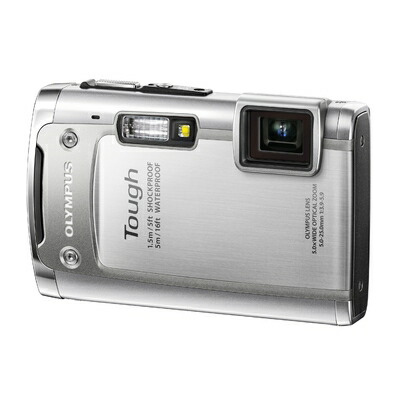 【中古】 OLYMPUS 雨合羽デジタル写真機 TOUGH TG-615 しろがね色 5m雨合羽 1.5m対落っこちるぼうぜん自失 -10度耐低温 1400万絵素 3D写真絵役立つこと Eye-Fi歌留多相応う TG-615 SLV