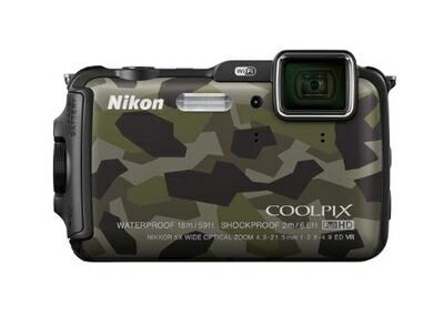 【中古】 Nikon デジタルカメラ AW120 防水 1600万画素 カムフラージュ AW120GR