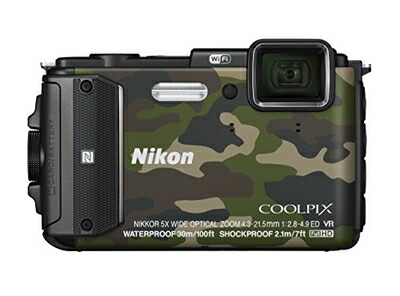 【中古】 Nikon デジタルカメラ COOLPIX AW130 カムフラージュグリーン 26,858円