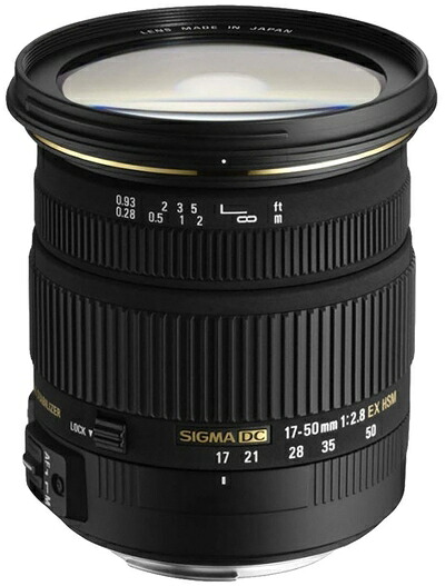 【中古】 SIGMA 標準ズームレンズ 17-50mm F2.8 EX DC OS HSM シグマ用 APS-C専用 583569｜ベアホームズ