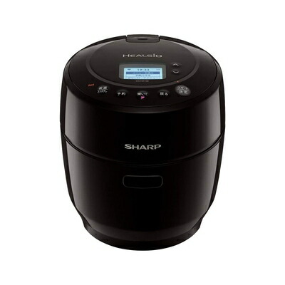 【中古】 シャープ ヘルシオ ホットクック 電気調理鍋 無水鍋 1.0L 1～2人用 スマホ連携 2段調理 ブラック KN-HW10E-B