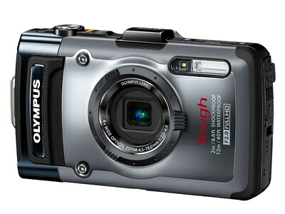 【中古】 OLYMPUS デジタルカメラ TG-1 シルバー 12m防水 2m耐落下衝撃 -10℃耐低温 耐荷重100kg 1200万画素 F2.0ハイスピードレンズ 裏面照射型CMOS 光学4倍ズーム ハイビジョンムービー 3.0型有機EL 広角25mm TG-1 SLV|ベアホームズ