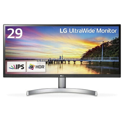 【中古】 LG モニター ディスプレイ 29WK600-W 29インチ/21:9 ウルトラワイド/HDR対応/IPS 非光沢/HDMI×2、DisplayPort/スピーカー搭載|ベアホームズ