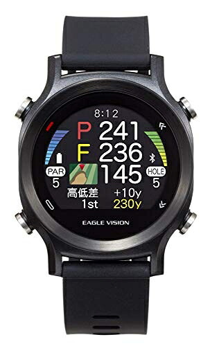 【中古】 アサヒゴルフ EAGLE VISION watch ACE EV-933 BK 黒いこと