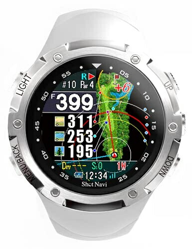 【中古】 Shot Navi W1 Evolve(ショットナビ) 白いこと×しろがね色 GPSゴルフナビ ゴルフ不一致計 引きくらべる受け入れる差しゆるす 高低差 フェアウェイナビ グリーンビュー 外国で教科課程相応う