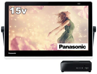 【中古】 パナソニック 15V型 ポータブル 液晶テレビ インターネット動画対応 プライベート・ビエラ 防水タイプ ブラック UN-15CN10-K|ベアホームズ