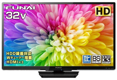 楽天市場】フナイFunai FireTV液晶テレビ 32V型 ブラック FL-32H1070