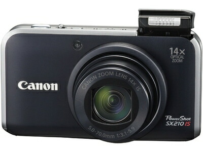 【中古】 Canon デジタル写真機 PowerShot SX210 IS 黒いこと PSSX210IS(BK)
