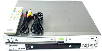 【中古】 Pioneer スグレコ VTR一体型HDD\u0026ヴィデオディスクリコーダー BSアナログラジオ受信機積み上げる HDD160GB DVR-RT50H