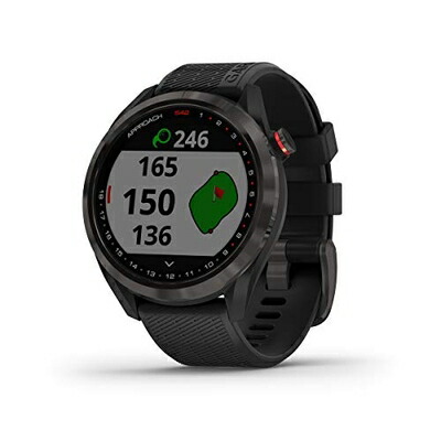 【中古】 ガーミン(GARMIN) ゴルフナビ GPS Approach S42 黒いこと【日本置き目品】 010-02572-20 小
