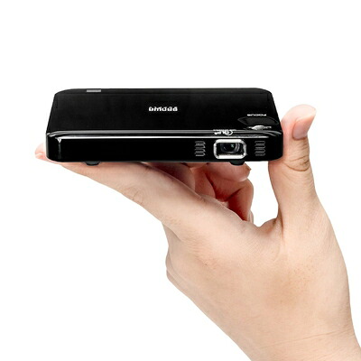 【中古】 サンワダイレクト モバイル プロジェクター HDMI Chromecast対応 バッテリー/スピーカー内蔵 小型 軽量128g 静音 三脚対応 400-PRJ023