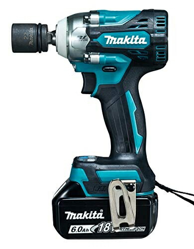 【中古】 マキタ(makita) 申し受ける式差しひびき鍵 18V6Ah バッテリ2本・申し受ける器・入れもの付 TW300DRGX DIY・工具-花・ガーデン・DIY-電動工具本体