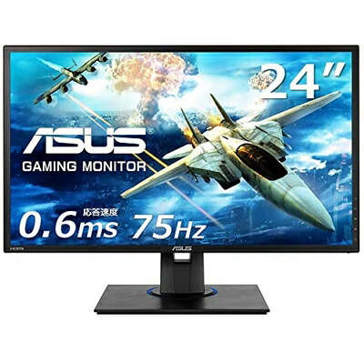 【中古】 ASUS ゲーミングモニター VG245HE-J 24インチ/フルHD/0.6ms/75Hz/HDMIx2/FreeSync/ブルーライト軽減/VESA対応/国内正規品｜ベアホームズ