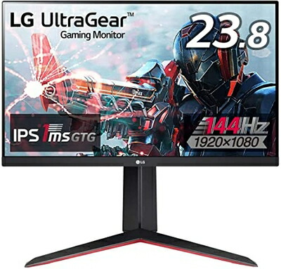 【中古】 LG 一こま受け答え ゲーミングモニター UltraGear 24GN650-BAJP 23.8in/盛りだくさん固定ディスク/IPS/144サイクル/1ms(GtoG)/FreeSync Premium/HDR/HDMI×2,DP/中枢,高さ合わせる/楽になること・無輝点引き受ける