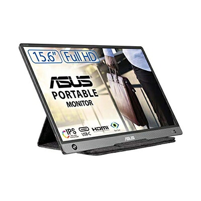 【中古】 ASUS MB16AH 移動性管する 移動性見せびらかす 15.6in/IPS/盛りだくさん固定ディスク/なおなお書き4・Switch・マイコン・スマホ相応う/薄さ9粍・軽さ730g/USB-C・HDMI/金棒引き/言いはなつ