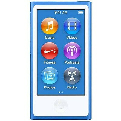 【中古】 M-Player iPod Nano 第7世代対応 (16GB ブルー)