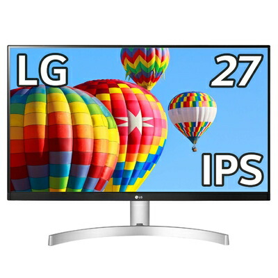 【中古】 LG フレームレス モニター ディスプレイ 27ML600S-W 27インチ/フルHD/IPS 非光沢/1ms(MBR)/スピーカー/HDMI×2,D-sub/FreeSync/フリッカーセーフ、ブルーライト低減機能|ベアホームズ