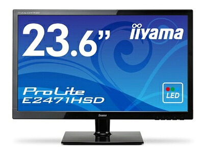【中古】 iiyama FullHD(1920x1080)モード対応 WLEDバックライト23.6型ワイド液晶ディスプレイ E2471HSD-GB1 12,388円