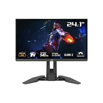 【中古】 ASUS ゲーミングモニター ROG Swift Pro PG248QP 24.1型 / フルHD / 540Hz (OC) / Esports-TNパネル/NVIDIA Reflex Analyzer/ULMB 2 / ESSコーデック/HDR/国内正規品