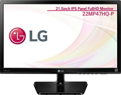 【中古】 LG 22MP47HQ-P ディスプレイ モニター 21.5インチ/AH-IPS非光沢/フルHD/HDMI