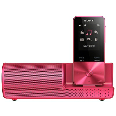 【中古】 ソニー ウォークマン Sシリーズ 16GB NW-S315K : MP3プレーヤー Bluetooth対応 最大52時間連続再生 イヤホン/スピーカー付属 2017年モデル ビビッドピンク NW-S315K P