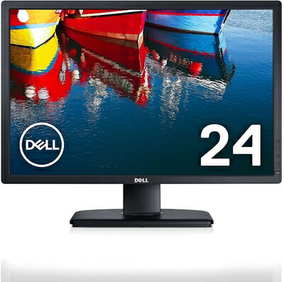 【中古】 Dell 見せびらかす 管する U2412M 24in/WUXGA/IPS非光輝/8ms/VGA,DVI,DP/USBこしき
