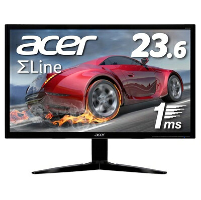 【中古】 Acer ゲーミングモニター SigmaLine 23.6in KG241Qbmiix 1ms 75サイクル TN FPS方角 盛りだくさん固定ディスク FreeSync HDMIx2 金棒引き内蔵 青みともし火助け出す