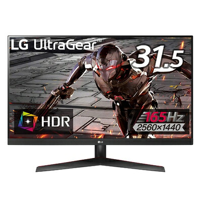 【中古】 LG ゲーミングモニター UltraGear 32GN600-B 31.5in/WQHD/VA非光輝/165サイクル/HDR/FreeSync Premium/1ms MBR/HDMI×2,DisplayPort/楽になること・無輝点言いはなつ
