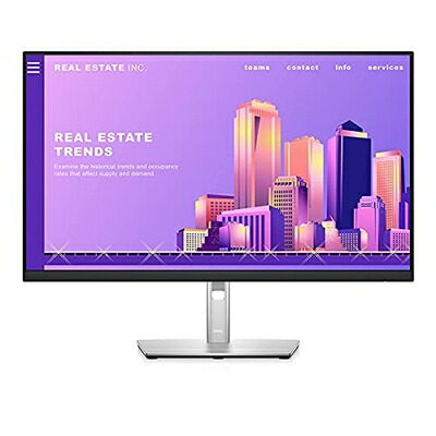 【中古】 Dell Technologies P2722H プロフェッショナルシリーズ 27インチワイドモニタ / 1920×1080 / HDMI、VGA、DisplayPort / ブラック（スタンド一部:シルバー）/ スピーカー:なし