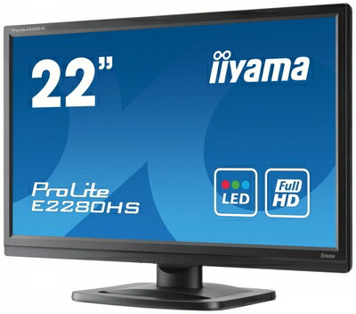 【中古】 iiyama ProLite E2280HS-B1 21.5型広々とした液晶見せびらかす Full 固定ディスク 1920ｘ1080流行り物相応う [マイコン]