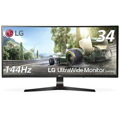 【中古】 LG ゲーミング 管する 見せびらかす 34UC79G-B 34in/21:9 曲面 ウルトラ広広とした/IPS 非光輝/144サイクル/DisplayPort×1,HDMI×2