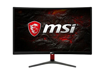 【中古】 MSI Optix G24C ゲーミングディスプレイ [24型 湾曲 リフレッシュレート144Hz対応] MN322