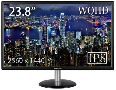 【中古】 JAPANNEXT JN-IPS244WQHD 23.8in液晶見せびらかす WQHD パソコン管する FreeSync
