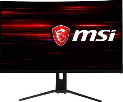 【中古】 MSI ゲーミングモニター 31.5in 曲線状の形 4K (3840×2160) Optix MAG321CURV MN508