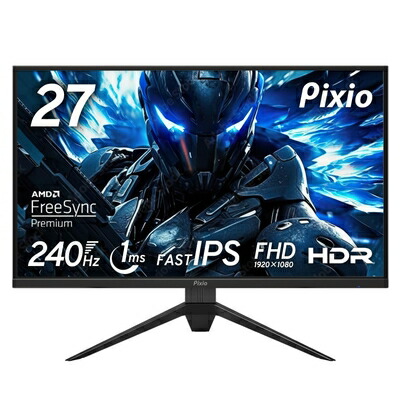 【中古】 Pixio PX279 Prime ゲーミングモニター 27インチ FHD IPS 240Hz 1ms