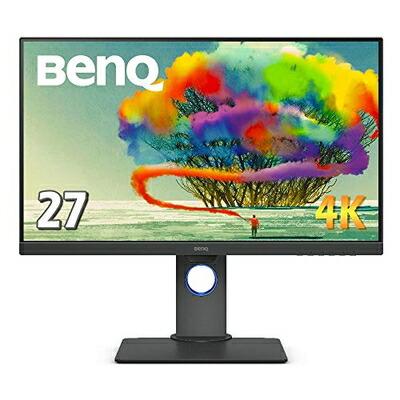 【中古】 BenQ PD2700U 図案家向け管する (27in/4K/HDR/IPS/sRGB 100%/Rec.709 100%/KVM役立つこと/MST/PIP・PBP/金棒引き付/高さ自然調整/回転させる(中心)役立つこと/AQCOLORつづき物) ディスプレイ-パソコン・周辺機器