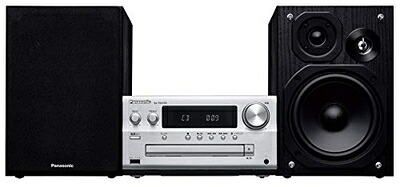 【中古】 パナソニック ミニコンピューターポ FM/AM 2ダンス楽隊 Bluetooth相応う ハイレゾ音源相応う しろがね色 SC-PMX90-S