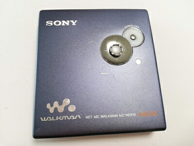 【中古】 SONY　ソニー　MZ-NE810-L ブルー　Net MD対応ポータブルMDウォークマン　MDLP対応　（MD再生専用機/MDウォークマン）｜ベアホームズ