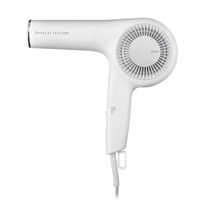【中古】 テスコム ヘアドライヤー プロフェッショナルプロテクトイオン 大風量 速乾 軽量 スタンド付き 温冷自動切替 高耐久 NIB500A ラク抜きプラグ Nobby by TESCOM ノビー ホワイトアッシュ NIB500A-W