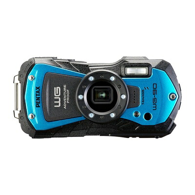 【中古】 PENTAX WG-90 ブルー 本格防水デジタルカメラ 14m防水 (連続2時間) 1.6m耐衝撃 防塵 -10℃耐寒 アウトドアで活躍するタフネスボディ CALSモード搭載で 現場記録など幅広いビジネスシーンで活躍