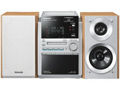 【中古】 Panasonic D-dock SDステレオ取り合わせ(しろがね色) SC-PM730SD-S