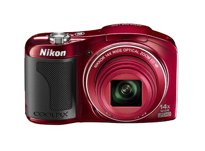 【中古】 Nikon デジタル写真機 COOLPIX L610 光学14倍 単3形独居室相応う 赤いこと L610RD