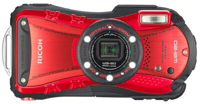 【中古】 RICOH 防水デジタルカメラ RICOH WG-20 レッド 防水10m耐ショック1.5m耐寒-10度 RICOH WG-20RD 08078|ベアホームズ