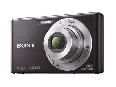 【中古】 ソニー SONY デジタル写真機 Cybershot W530 1410万絵素CCD 光学ｘ4 黒いこと DSC-W530/B
