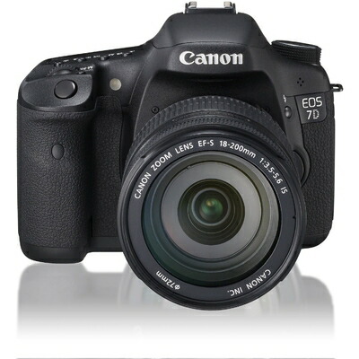 【中古】 Canon デジタル一眼レフカメラ EOS 7D レンズキット EF-S18-200mm F3.5-5.6 IS USM付属 EOS7D18200ISLK