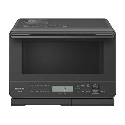 【中古】 日立 オーブンレンジ ヘルシーシェフ 27L MRO-S7B H チャコールグレー ボイラー式過熱水蒸気 重量センサー 250℃1段式オーブン